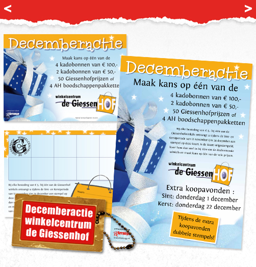 Decemberactie voor Winkelcentrum De Giessenhof in Hardinxveld-Giessendam